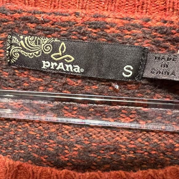 PRANA Womens Ramona Sweater Size S Boho Cottage Cozy Raglan Pullover Buttons - Picture 2 of 13